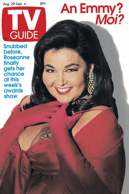 TV Guide cover - Roseanne Barr - August 29, 1992
