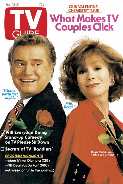TV Guide cover - Kathie Lee Gifford, Regis Philbin - February 15, 1992