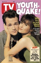 TV Guide cover - Shannen Doherty, Luke Perry - July 11, 1992