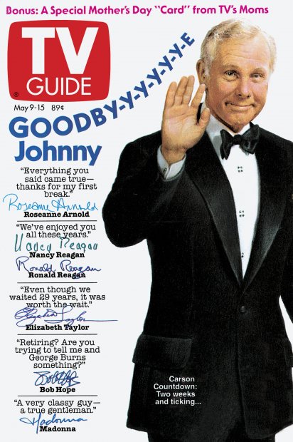 TV Guide cover - Johnny Carson - May 9, 1992