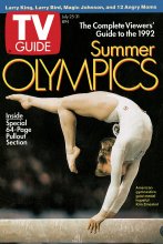 TV Guide cover - Kim Zmeskal - July 25, 1992
