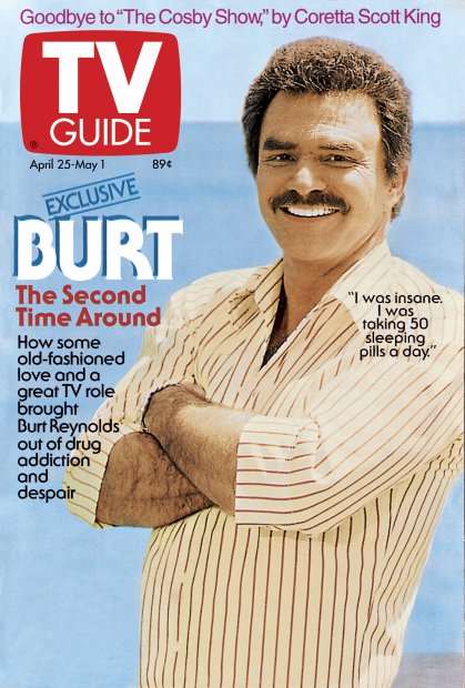 TV Guide cover - Burt Reynolds - April 25, 1992