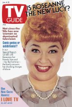 TV Guide cover - Roseanne Barr - January 4, 1992