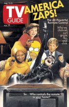 TV Guide cover - Roseanne Barr, Whoopi Goldberg, Ted Koppel, Michele Pfeiffer, Homer Simpson - August 15, 1992