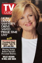 TV Guide cover - Diane Sawyer - November 21, 1992