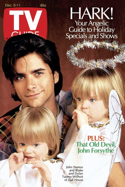 TV Guide cover - John Stamos, Blake Tuomy-Wilhoit, Dylan Tuomy-Wilhoit - December 5, 1992