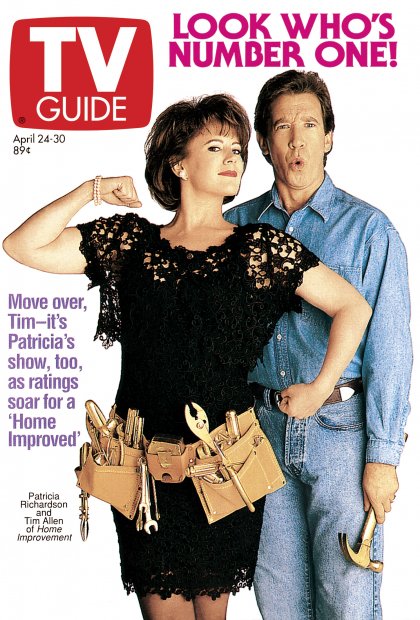 TV Guide cover - Tim Allen, Patricia Richardson - April 24, 1993