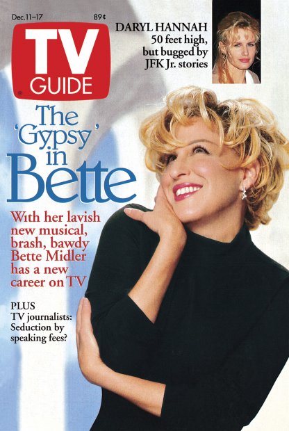 TV Guide cover - Daryl Hannah, Bette Midler - December 11, 1993