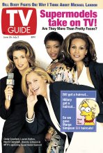 TV Guide cover - Naomi Campbell, Cindy Crawford, Lauren Hutton, Beverly Johnson, Marge Simpson - June 26, 1993
