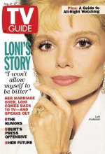 TV Guide cover - Loni Anderson - August 21, 1993