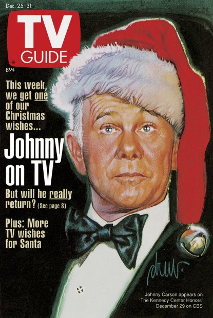 TV Guide cover - Johnny Carson - December 25, 1993