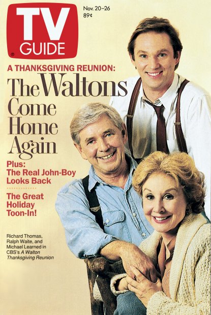 TV Guide cover - Michael Learned, Richard Thomas, Ralph Waite - November 20, 1993