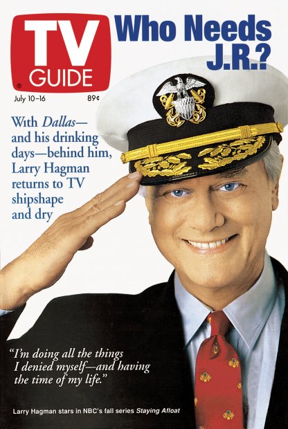 TV Guide cover - Larry Hagman - July 10, 1993
