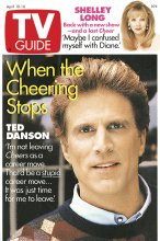 TV Guide cover - Ted Danson, Shelley Long - April 10, 1993