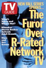 TV Guide cover - Furor over R-Rated Network TV - August 14, 1993
