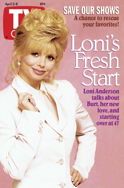 TV Guide cover - Loni Anderson - April 2, 1994
