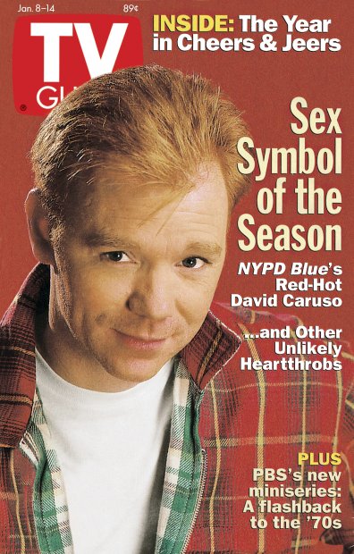 TV Guide cover - David Caruso - January 8, 1994