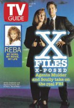 TV Guide cover - Gillian Anderson, David Duchovny, Reba McEntire - July 2, 1994