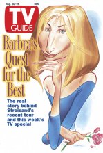 TV Guide cover - Barbra Streisand - August 20, 1994
