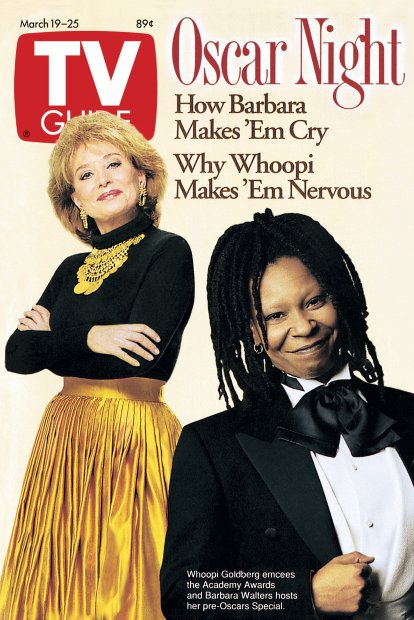 TV Guide cover - Whoopi Goldberg, Barbara Walters - March 19, 1994