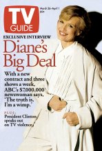 TV Guide cover - Diane Sawyer - March 26, 1994