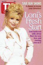 TV Guide cover - Loni Anderson - April 2, 1994