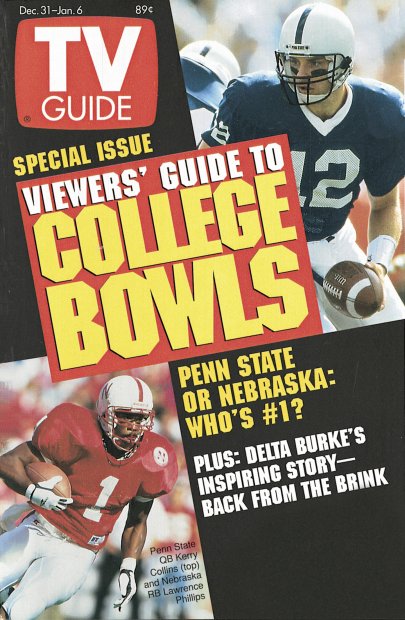 TV Guide cover - Kerry Collins, Lawrence Phillips - December 31, 1994