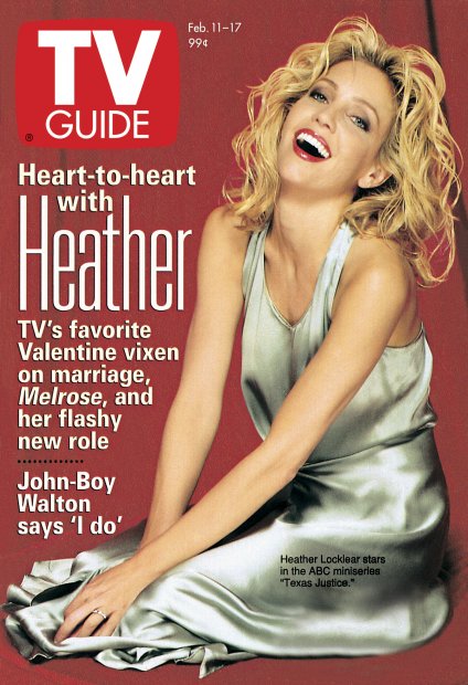 TV Guide cover - Heather Locklear - February 11, 1995
