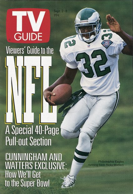 TV Guide cover - Ricky Watters - September 2, 1995