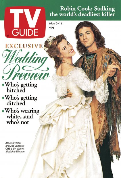 TV Guide cover - Joe Lando, Jane Seymour - May 6, 1995