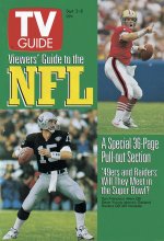TV Guide cover - Jeff Hostetler, Steve Young - September 2, 1995