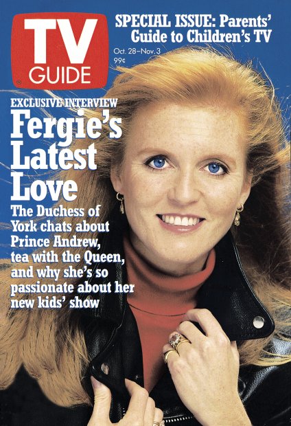 TV Guide cover - Sarah Ferguson, Duchess of York - October 28, 1995