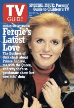 TV Guide cover - Sarah Ferguson, Duchess of York - October 28, 1995