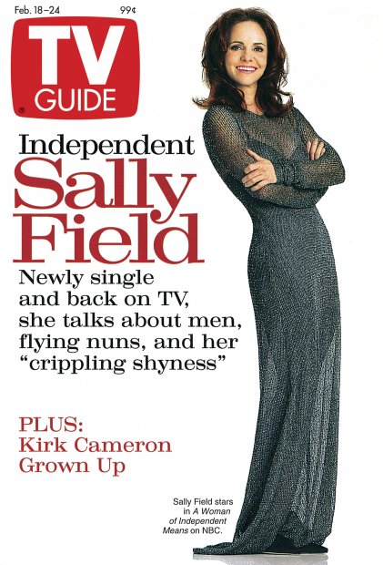 TV Guide cover - Sally Field - February 18, 1995