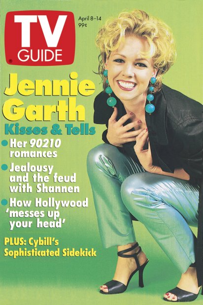 TV Guide cover - Jennie Garth - April 8, 1995