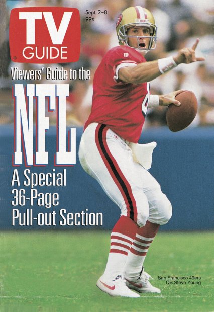 TV Guide cover - Steve Young - September 2, 1995