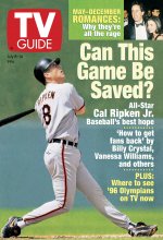 TV Guide cover - Shoshanna Lonstein, Cal Ripken Jr., Jerry Seinfeld - July 8, 1995