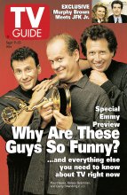 TV Guide cover - Candice Bergen, Kelsey Grammer, John F. Kennedy Jr., Paul Reiser, Gary Shandling - September 9, 1995