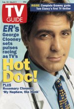 TV Guide cover - George Clooney - February 25, 1995