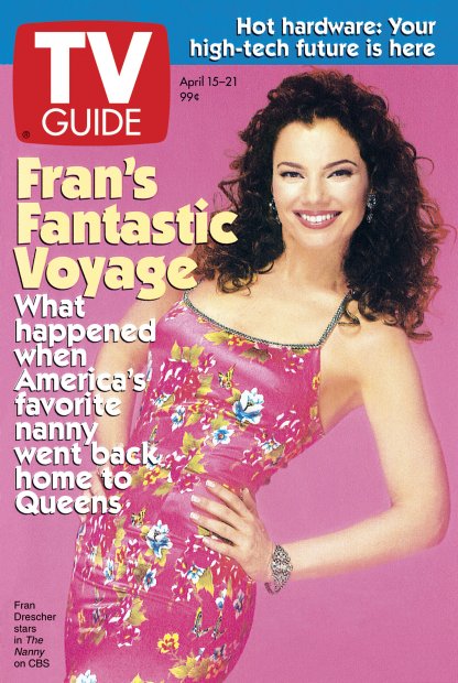 TV Guide cover - Fran Drescher - April 15, 1995