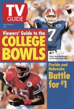 TV Guide cover - Tommie Frazier, Danny Wuerffel - December 30, 1995