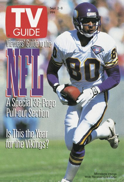 TV Guide cover - Cris Carter - September 2, 1995