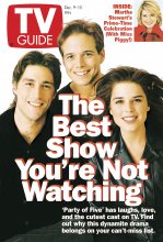 TV Guide cover - Neve Campbell, Matthew Fox, Martha Stewart, Scott Wolf - December 9, 1995
