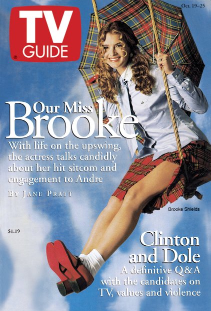TV Guide cover - Brooke Shields - October 19, 1996