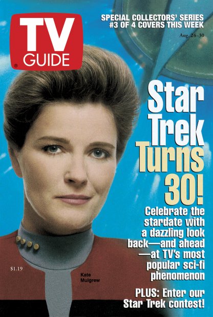 TV Guide cover - Kate Mulgrew - August 24, 1996