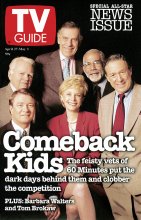TV Guide cover - Ed Bradley, Steve Kroft, Andy Rooney, Morley Safer, Lesley Stahl, Mike Wallace - April 27, 1996