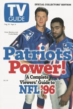 TV Guide cover - Drew Bledsoe, Curtis Martin - August 31, 1996