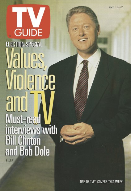 TV Guide cover - Bill Clinton - October 19, 1996