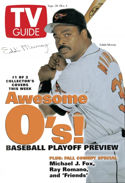TV Guide cover - Eddie Murray - September 28, 1996