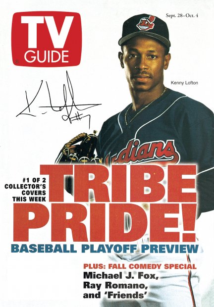 TV Guide cover - Kenny Lofton - September 28, 1996